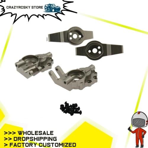 RCAWD Alloy C Hub Carrier And Steering Hub Carrier For trx4 Rc Car 1/10 Traxxas trx4 trx 4 blazer Crawler 8232 8252