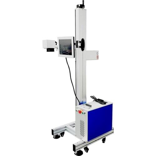 Necklace Bird Ring Car Key Chain Pen Customized Conveyor Ezcad Software Raycus Jpt 30W 50W Laser Marking Machine For Sale