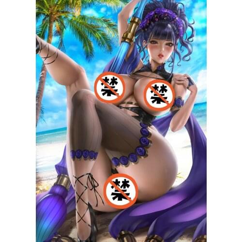 Print silk or canvas video game FateGrand Order lady art poster 16x24 24x36 inch custom living room bedroom decorative painting