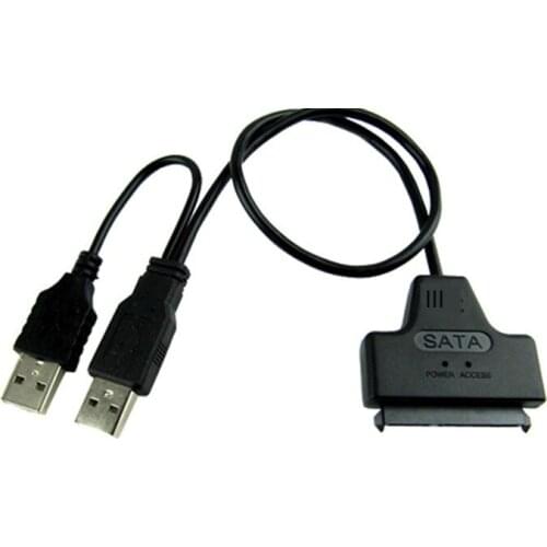 USB to IED Converter Sata USB2.0 to 7+15 Cable 2.5-Inch USB to Sata Notebook Hard Disk Cable 50cm Converter