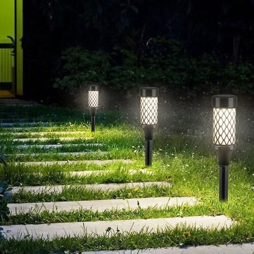 Swiatla Solar Garden Light Lawn Lamps Waterproof Street Solar Power Pathway Light LED Outdoor Solar Lamp 10 LED White Yellow