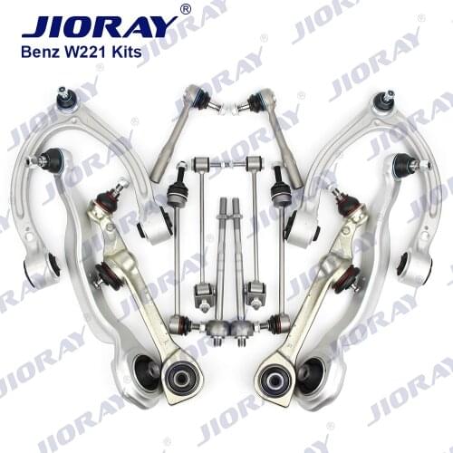 JIORAY Control Arm Ball Joint Stabilizer Link Tie Rod Kits For Mercedes Benz S Class W221 C216 S250 CDI S350 S400 S500 S600