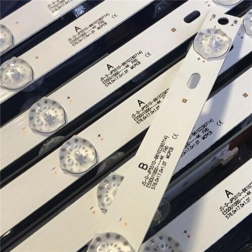 LED Backlight strip 6 LED JS-D-JP5510-B61EC E55DU1000 JS-D-JP5510-C51EC (60517 E55DU1000 FHD 576.0.0 17.0 1.0T MCPCB C NUOVA