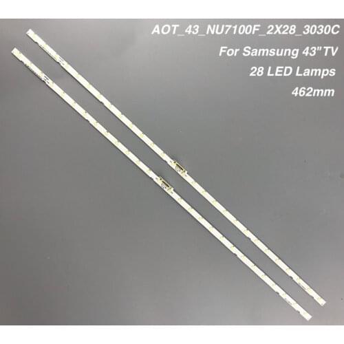 1Pcs LED Backlight strip 28 lamp for Samsung 43"TV UE43NU7100 AOT_43_NU7100F BN44-00947A UE43NU7120 UE43NU7170 BN96-45954A
