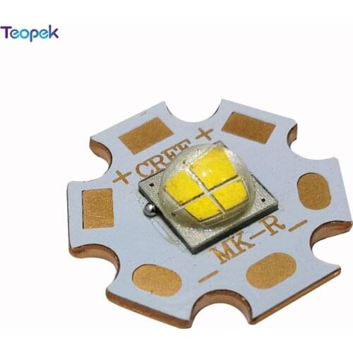 Cree MK-R LED Emitter 15W 12V White Warm White Flashlight Torch LED Diode Light MKR 1769LM 16mm 20mm Copper PCB