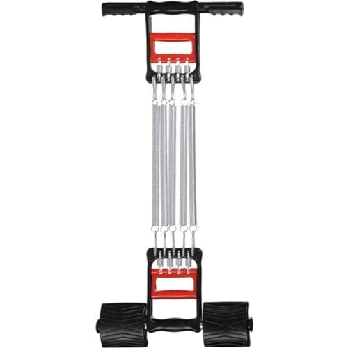 Indoor Spring Chest Developer Fitness Spring Exerciser Adjustable Weight Wall Pulley Multifunctional Grip Pedal Chest Expander