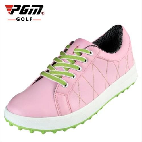 2015 Counter genuine PGM ladies golf shoes sports shoes women no spikes breathable waterproof for female boots