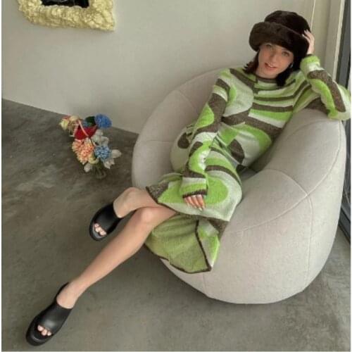 Paisley Print Knit Dress Women Green Y2K Summer Sexy Bodycon Sleeveless Spaghetti Strap Beach Party Midi Dresses 2021