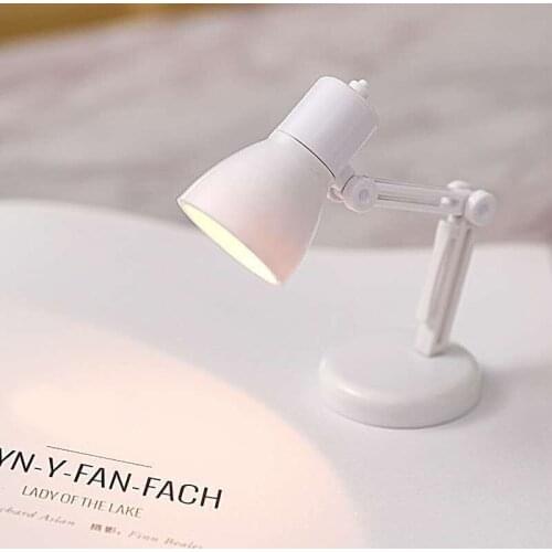 ZK50 New Small Lamp Bedroom Night Exotic Creative Small Book Lamp Lamp Mini Book Clip Warm Light Eye Protection Table Lamp