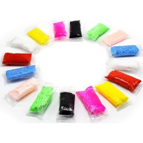 1 Bag 8pcs 5g Snow Mud Fluffy Floam Slime DIY Puzzle Bead Slime Toy Light Clay High Quality New
