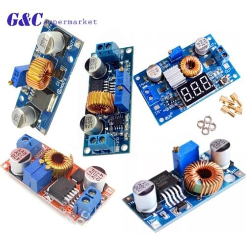 1pcs 5A DC-DC Step-Down Buck XL4015 Adjustable Power Supply Module DC Step Down Voltage Regulator Board LED Driver 4-38V