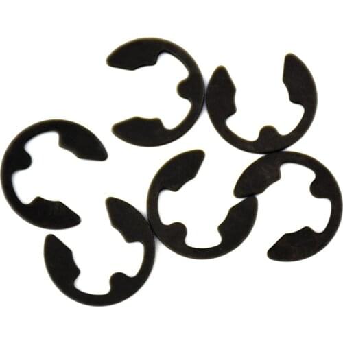 100Pcs DIN6799 M1.2-M8 6 Retaining Ring 65 manganese steel Circlip Sack Retainer E E-type Buckle-shaped Split Washers GB896