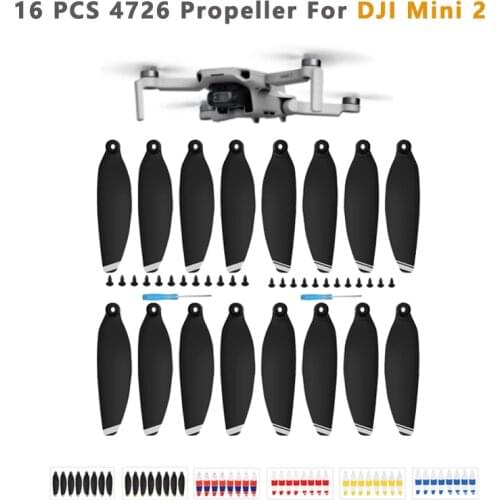 16pcs for DJI Mavic Mini 2 Drone 4726 Propeller Replacement Props Blade Wing Fans Spare Parts DJI Mini 2 Drone Accessories