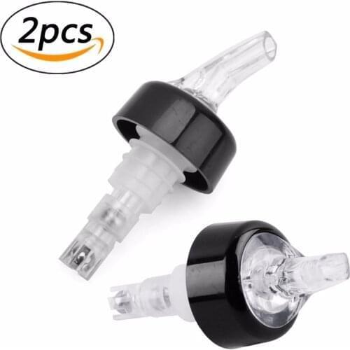 2pcs 30mL Pourer Measured Alcohol and Liquor Pourer Bottle Pour Spout Stopper Quick Shot Spirit Drinks Dispenser Home Bar Tools