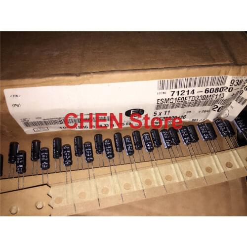 50PCS Original Japan NIPPON SMG 16V33UF 5X11mm 85 degrees CHEMI-CON electrolytic capacitors NCC smg 33UF 16V