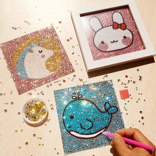 5D Childrens Diamond Painting Stickers Handmade DIY Puzzle Toy Crystal Diamond Embroidery Full Square Drill Room Home Decor