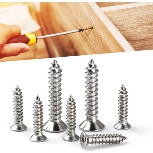 800Pcs M2 Phillips Screw Burr-free Natural Color Surface Treatment 304 Stainless Steel Professional Screws Quick-installing