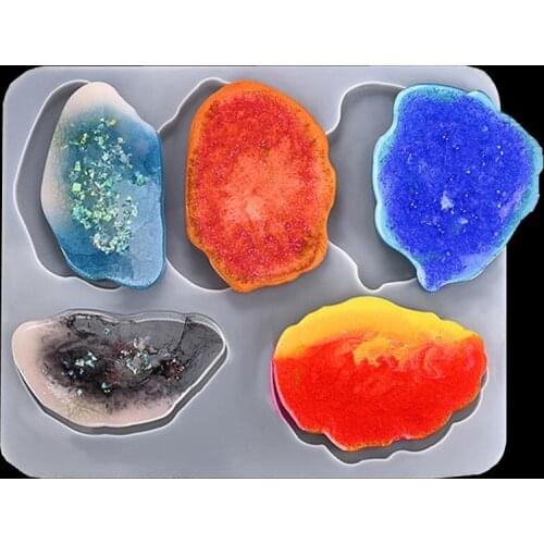 Irregular Cloud Coaster Mold Silicone Mold DIY Crystal Epoxy Mold Decoration Set Jewelry Mold