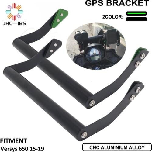 CNC Aluminum Mobile Phone Holder For KAWASAKI Versys 650 Versys650 2015 2016 2017 2018 2019 Motorcycle