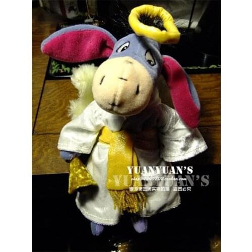 Disney Official Eeyore Plush Toy Stuffed Dolls 25cm High Quality Birthday Gifts For Children Limited Edition Collection