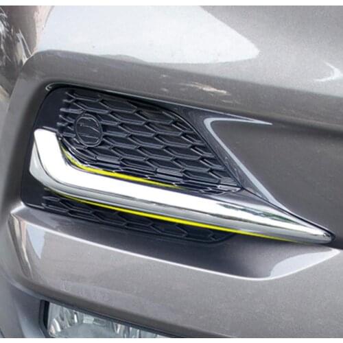 For Nissan qashqai j11 Dualis 2019 2020 Car Front Rear Fog Light Eyebrow Cover frame trim ABS Chrome Exterior Accessories