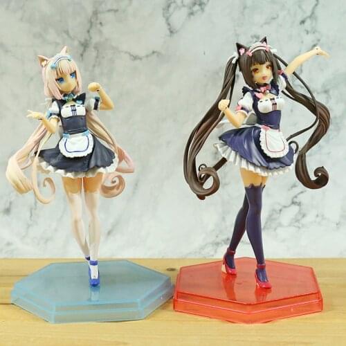 18cm Nekopara Anime Figure Parade Vanilla Chocola Sexy Girl Figure Vanilla Chocola PVC Figurine Collectible Model Doll Toys