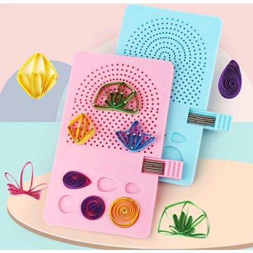 Paper Quilling Board Handmade Paper Rolling Template Knitting Grid Guide Winder With Pins Diy Paper Craft Tool