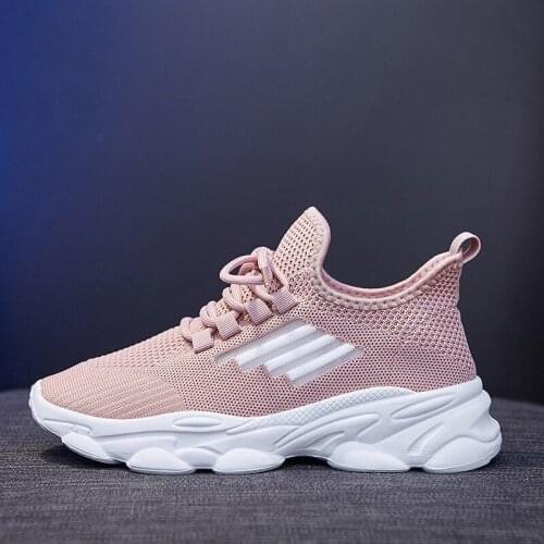 Women Sneaker Shoes Fashion Flats Casual Ladies Shoe Woman Lace-Up Mesh Light Breathable Female Zapatillas De Deporte Para Mujer
