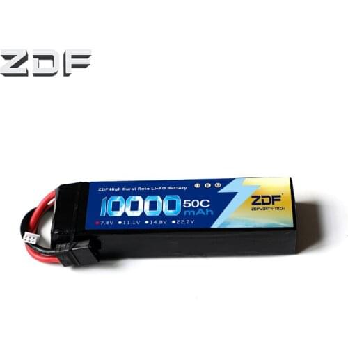 ZDF Power Lipo Battery 2S 7.4V 10000mah 50C Max 100C For rc Airplane Traxxas RC Truck 1/8 1/10 Car RC Boat Support wholesale
