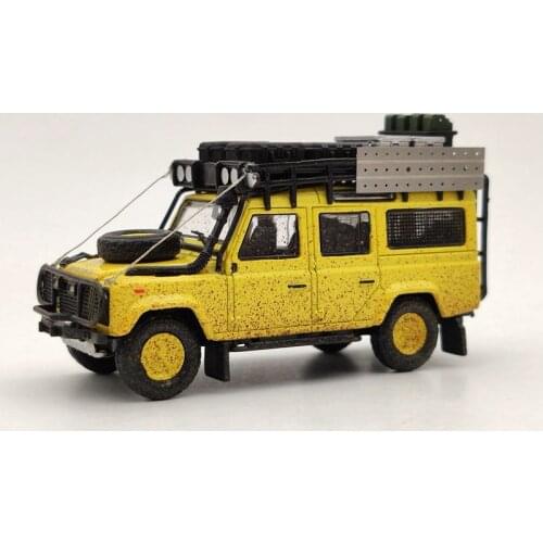 Master 1/64 For L~Rov Defender 110 Diecast Models Collection Dirty Mud Toys Car Gifts Luggage Rack