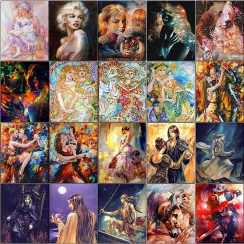 Full square 5d diamond painting kit set Woman man wedding dress love girl complet embroidery Cross stitch mosaic dirll drawing