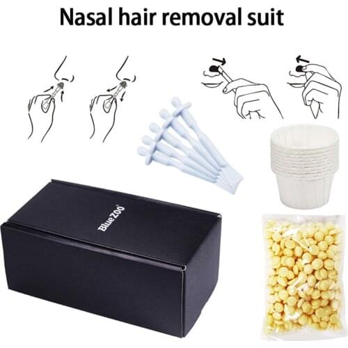 Hair Removal Nose Wax Kit Nose Hair Wax Removal Cosmetic Tool Nose Hair Trimmer Men nose Hair Remover Waxing Nose