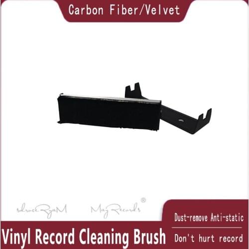 New Arrival Anti-Static Carbon Fiber & Velvet Brush for CD/LP Vinyl Phonograph Turntable Player Accessories