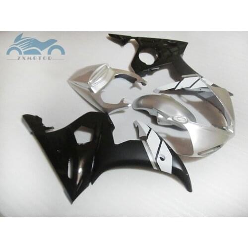 Upgrade your motorcycle fairings kit for YAMAHA R6 YZFR6 2003-2005 YZF R6 03-05 ABS fairing set silver white black bodywork DF21