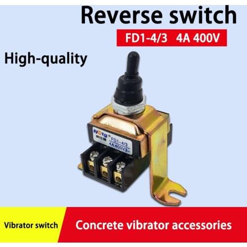 Reverse swich FD1-4/3 Inverted motor transfer switch plug in concrete vibrator switch pump button flip toggle switch 380V 4A
