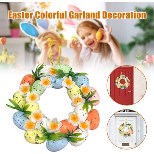 20cm Easter Colorful Bubble Garland Decoration With Eggs For 2021 Easter Home Window Pendant ALI88