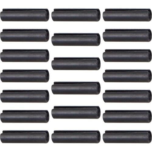 Mromax 20/30pcs Elastic Cylindrical Pin Spring Steel Blackened 2.4x6/2.4x8/2.4x10/2.4x12/2.4x14/2.4x16/2.4x18/2.4x20mm Hardware