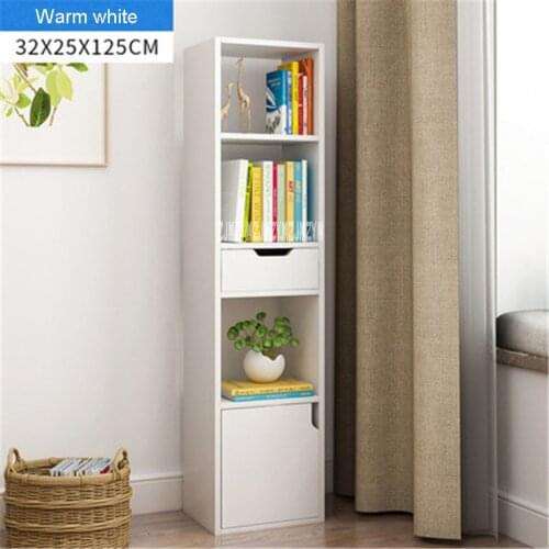 Modern Minimalist Bookshelf Floor Small Bookshelf Bedroom Practical Simple Bookcase Living Room Storage Shelf Display Cabinet