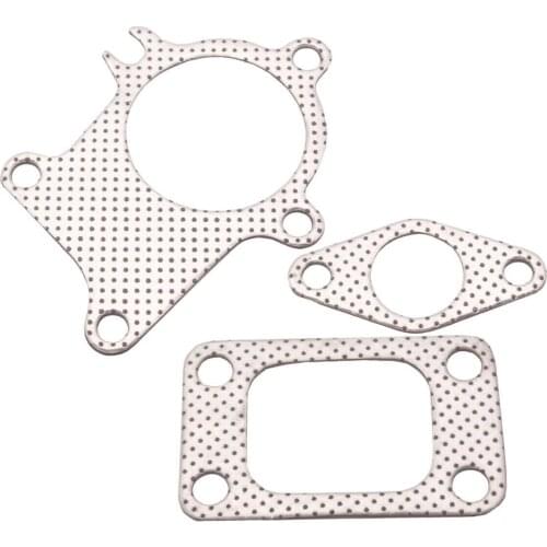 T3 TURBO GARRETT IHI T3/T4 HOLSET TURBOCHARGER GASKET 5 BOLT DOWNPIPE COMBO KIT