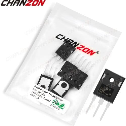 5pcs TIP36C TO-247 NPN Power Amplifier Transistor Bipolar Junction BJT Powerful Triode Tube Fets 25A 100V Integrated Circuits