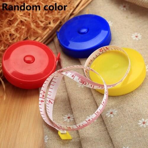 3Pcs 60"" 150cm Retractable Sewing Tailor Cloth Craft Soft Flat Tape Body Measure Tape Ruler Tool Dieting Tapeline Random Colors