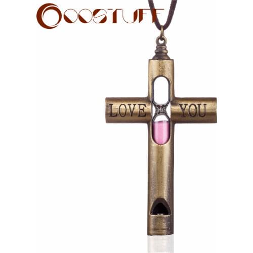 Womans LOVE YOU Cross Necklaces Jewelry Statement necklaces & pendants Long Chain Female Suspension Decoraiton Accessories 2021