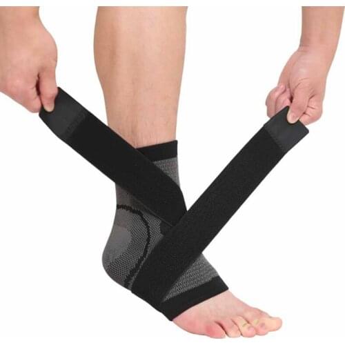 1PC Ankle Support 3D Weaving Elastic Nylon Strap Brace Badminton Basketball Football Taekwondo Fitness Heel Protector