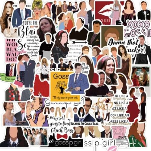 10/30/50Pcs Beauty drama gossip girl Graffiti Waterproof Skateboard Travel Suitcase Phone Laptop Luggage Stickers DIY Kids