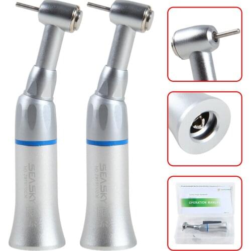 2*Dental Contra Angle Low Slow Speed Handpiece Push Button Fit FG Burs 1.6mm PAG