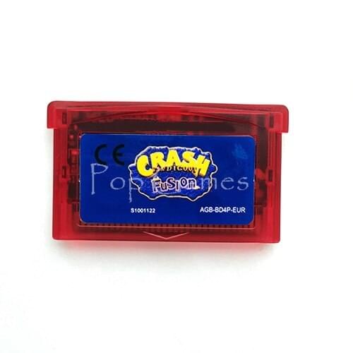 Crash Bandicoot Fusion for 32 Bit Handheld Console Video Game Cartridge Console Card EU Version