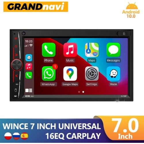 Car Radio Apple Carplay 2din Screen Mp5 Player Bluetooth Mirror link 16EQ 2 Din Universal Car Stereo For Toyota Nissan Hyundai