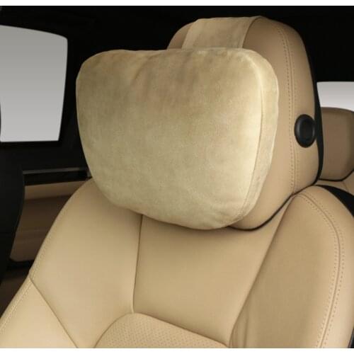 Car Headrest Ultra Soft Suede Pillow Car Seat Rest Cushion Headrest Car Neck Pillow For Maybach S-Class headrest car accessories