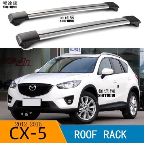 2Pcs Roof Bars for MAZDA CX-5 2011-2017 KE, GH Aluminum Alloy Side Bars Cross Rails Roof Rack Luggage CUV SUV LED