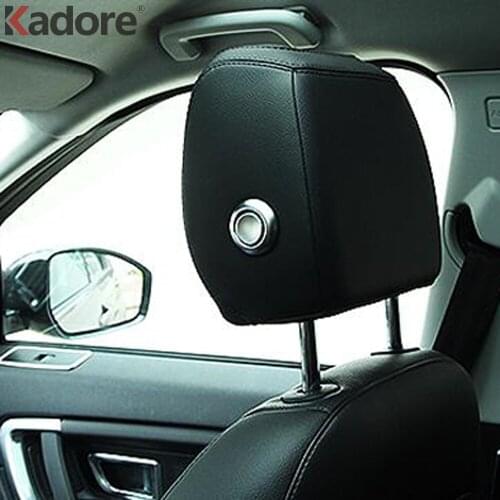 For Jaguar F-PACE 2016 2017 2018 ABS Matte Car Seats Head Pillow Adjustment Button Switch Trim Cover Interior Accessories